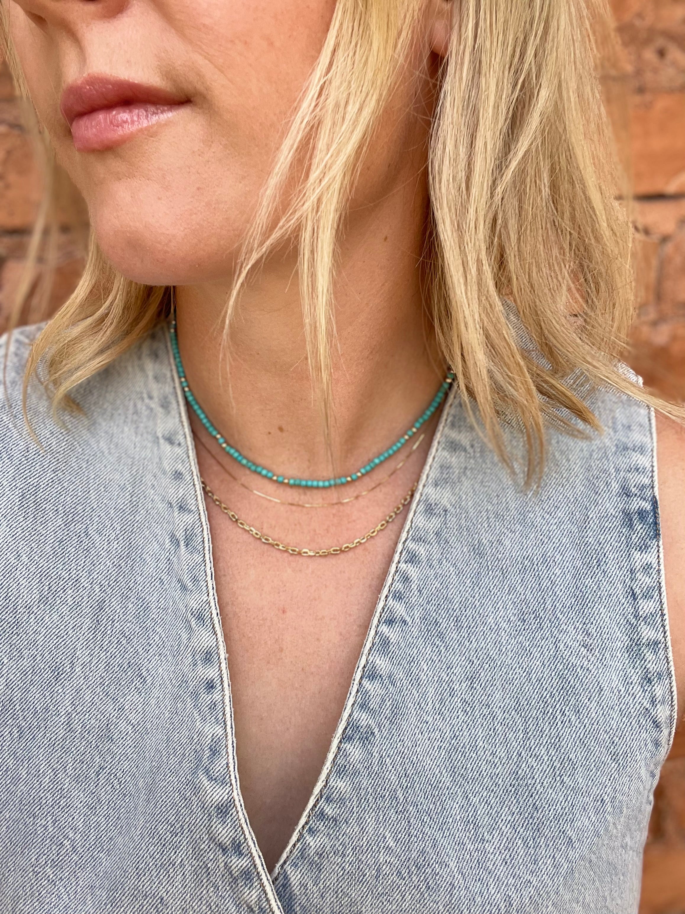 Turquoise Waves Necklace