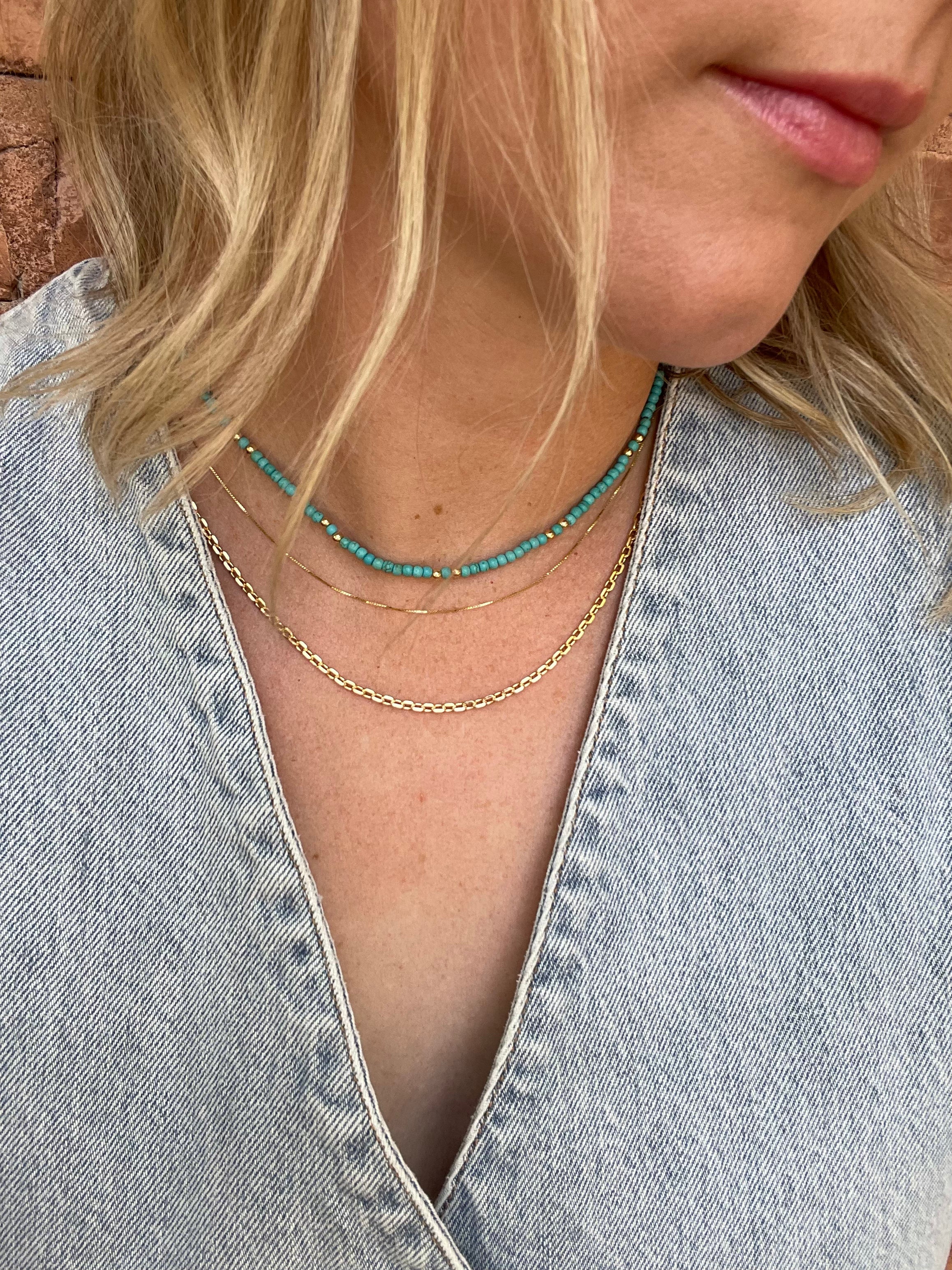Turquoise Waves Necklace