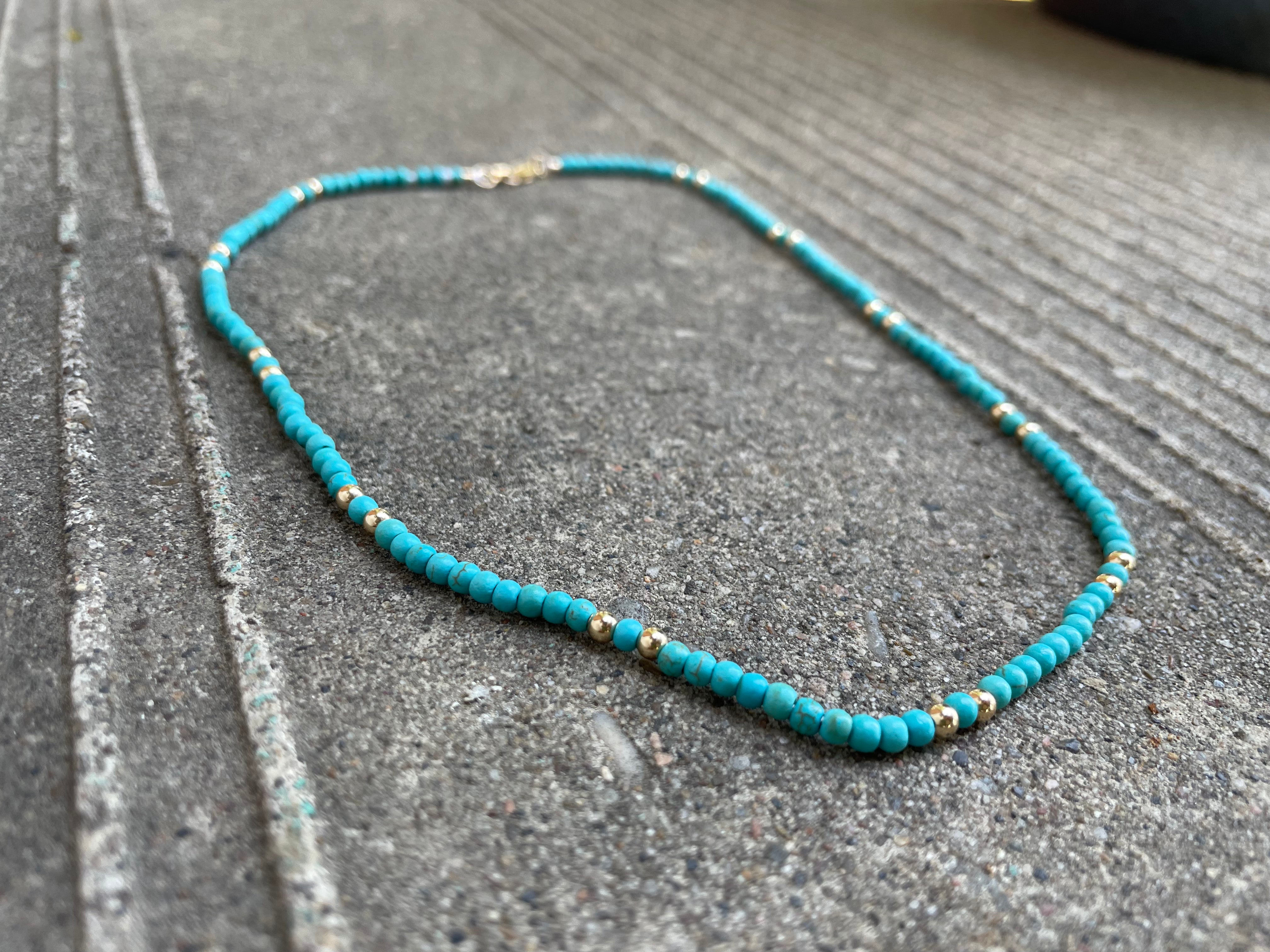 Turquoise Waves Necklace